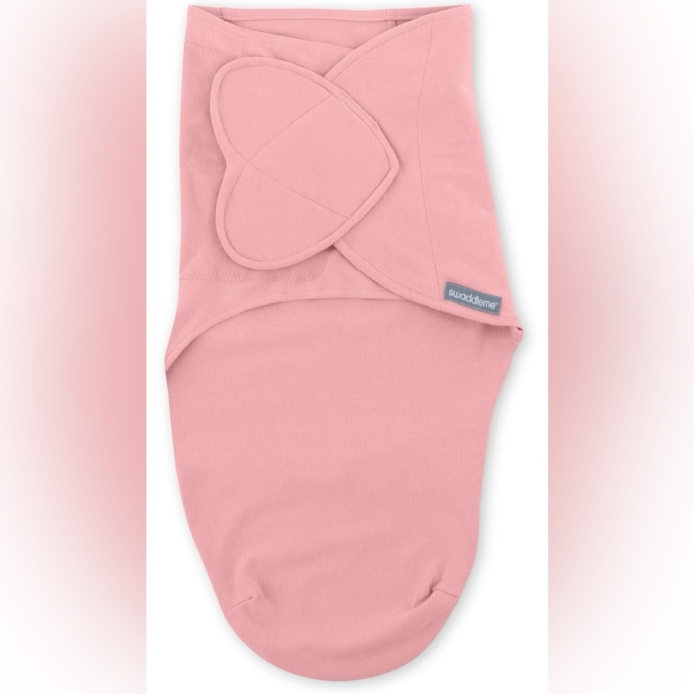 SwaddleMe by ingenuity hot pink 1.0 tog 100% cotton classic velcro baby swaddle